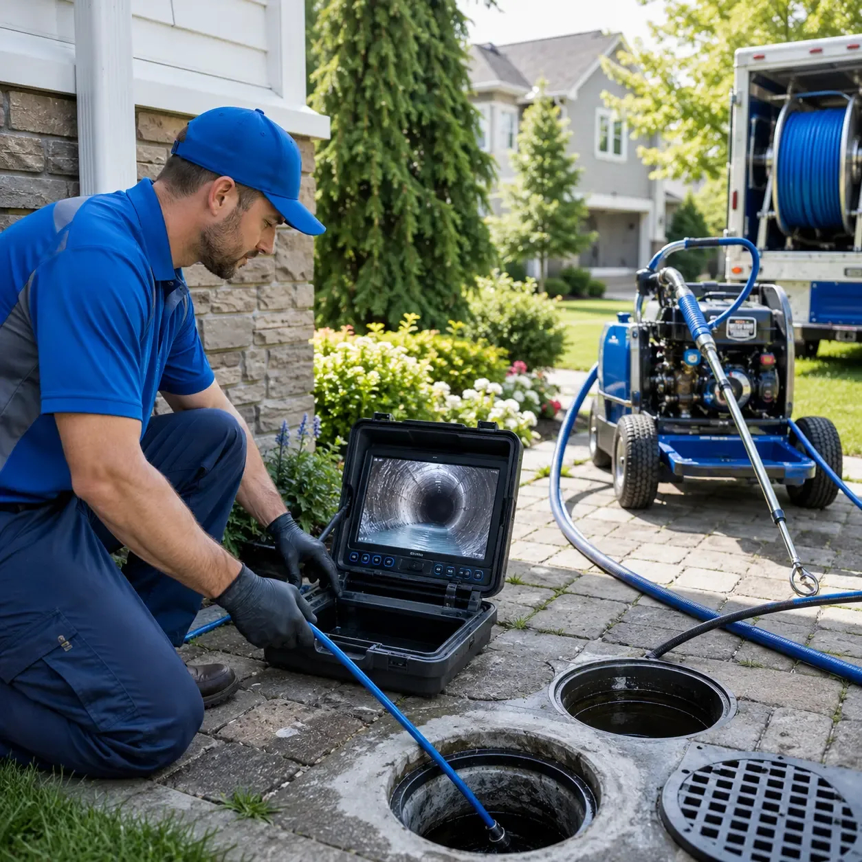 Outdoor drain cleaning professionals serving Chalk Hill, PA